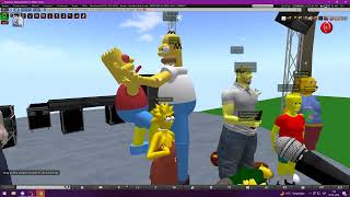 SIMPONS VS THE FAMILY GUY SECOND LIFE EVENT SANDBOX NOT FOUND [upl. by Nah]