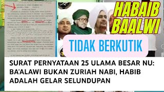 HABAIB DIAM TAK BERKUTIK Ditemukan bukti baru Klan Baalwi bukan keturunan Nabi [upl. by Madox]