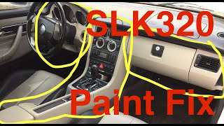 Reconditioning Dash Bezel Pieces Mercedes Benz SLK320 SLK230 9804 Fixing Painting Stripping MB R170 [upl. by Valerian]