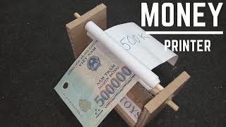 Handmade How to make a Money printer from cardboard [upl. by Ashbaugh697]