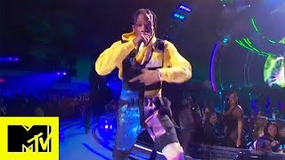 Travis Scott Performs quotStargazing ft James Blakequot quotSick Modequot amp More  MTV VMA  Live Performance [upl. by Ynnek]