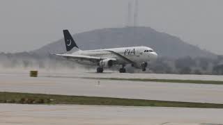 PK 300 landing of the First Flight to New Islamabad International Airport [upl. by Gilead]