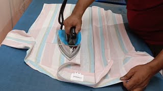 shirt strihow to iron a shirtshirt per press kaise kare [upl. by Halbert]