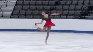 Dauria Romanenko  Junior Women Short Program  2025 Eastern Sectional Singles Final [upl. by Eizzik]