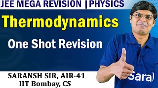 Thermodynamics Physics Class 11 one shot JEE Mega Revision [upl. by Tisbe76]