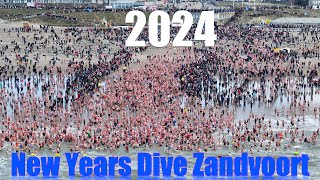 Nieuwjaarsduik Zandvoort 2024 [upl. by Cairns]