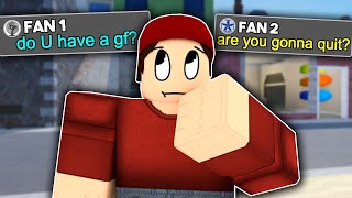 ANSWERING QUESTIONS ABOUT MY LIFE ROBLOX [upl. by Aicinet398]