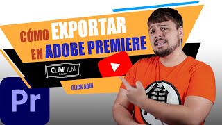 🔴 Cómo EXPORTAR un video en adobe PREMIERE PRO  Exportar en premiere MÁXIMA CALIDAD 2024 [upl. by Asilla862]