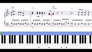 Partitura Piano Cometas Por El Cielo  LOVG  demo [upl. by Durward582]