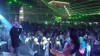 Laser Show  Fireworks  Akcent Live  Rixos Bab Al Bahr  New Year 2017 UAE [upl. by Ymerej]