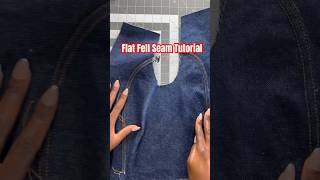 Flat fell seam tutorial sewing flatfellseam sewingtutorial sewingtips [upl. by Pembroke]