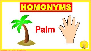 Homonyms Homonyms Words Homonyms In English GrammarS2LEARN [upl. by Coit780]