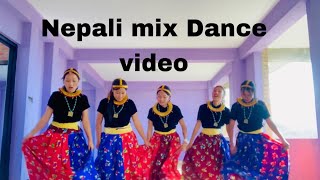 Nepali mix songs Group dance💗 [upl. by Zoellick465]