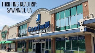 THRIFTING ROADTRIP IN SAVANNAH GA  POSHMARK GOODWILL BINS HAUL [upl. by Zenia465]