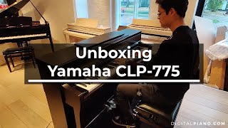 Unboxing and assembly of Yamaha CLP775  Digitalpianocom [upl. by Okimat]