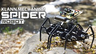 Six Leg Spider Bot using Klann Mechanism  DIY Robotics  Mechatronics Ideas [upl. by Nwahs869]