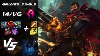 JUNGLE Graves vs Nocturne  EU Challenger Patch 1420 [upl. by Rennie]