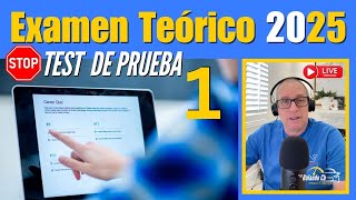 2025 NUEVO EXAMEN TEORICO DE CONDUCIR  TEST DE PRUEBA 1 [upl. by Kirstyn]