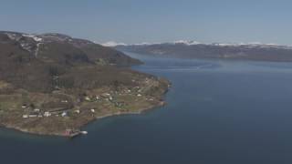 Sørreisa Finnsnes Gisundbrua Senja  Flying Over Norway [upl. by Robson714]