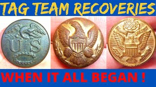 Metal Detecting  History 1777  1990s The buttons of the United States Army [upl. by Learsi315]