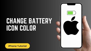 How to Change Battery Icon Color [upl. by Udenihc]