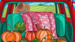 Pumpkin Picking Back of the Car Autumn is Coming Hey Color app Paint by Numbers Online Game plaid [upl. by Andres]