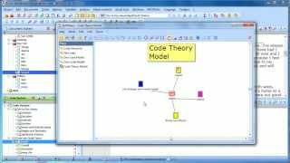 2012 MAXQDA 10 and MAXQDA 11 MAXMaps  Code Theory Model [upl. by Neevan]