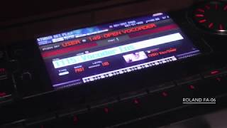 Synth Sound 17  Roland FA06 part 7  Vocoder  Roland VK8M Organ [upl. by Reynold]