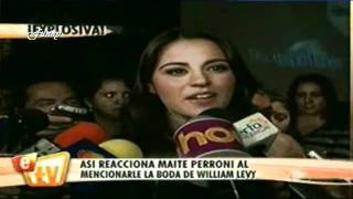 Reacciones de Maite Perroni frente a boda de William Levy  ETV [upl. by Ardnosal]