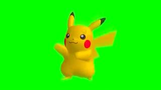 Pikachu Dancing Green Screen [upl. by Drawe145]