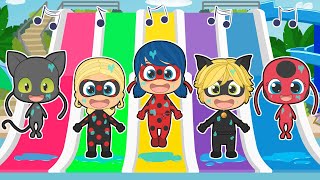 FIVE LITTLE LADYBUGS 🐞🐞 With the superhero and her friends [upl. by Nahtanod624]