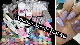 AMAZON ACRYLIC NAIL KIT UNBOXING  LILYMAY [upl. by Mcgaw881]