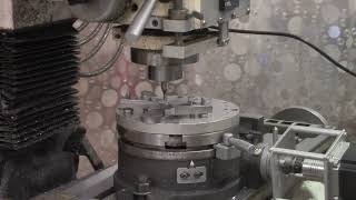 Milling a Radius With a Motorized Rotary Table [upl. by Onairotciv800]