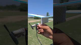 Simple Free Fligth Airplane Make With Coreless Motor  Capacitor Powered Plane [upl. by Zoilla]