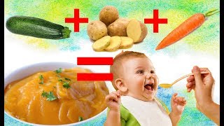 7 REPAS BEBE RECETTE FACILE RAPIDEPURÉE DE LÉGUMES [upl. by Rasmussen]