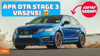 Stage 3 Skoda Octavia VRS245 with the new APR DTR Turbo 420HP  Autoculture [upl. by Aretahs]