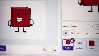 BFDI Tutorial How to make Blocky in Scratch [upl. by Hsu]