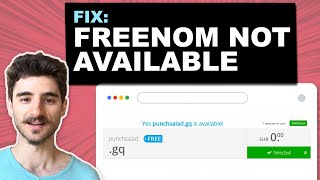 Fix Freenom Not Available Problem Free domain not available error [upl. by Maible386]