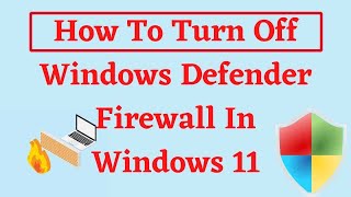 WINDOWS DEFENDER FIREWALL TURN OFF OR TURN ON [upl. by Nais]