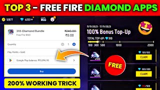 Top 3  FreeFire Max Diamond App 2023  Free Fire Free Diamond  Free Diamonds In Free Fire Max [upl. by Etteiram321]