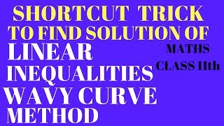 Wavy Curve Method  shortcut trick to find domain of linear function Solve Linear Inequalities [upl. by Leiand605]