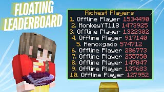 How to add Floating Leaderboards into your Minecraft Bedrock World [upl. by Karr]