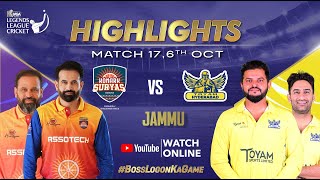 Highlights Match 17  Konark Suryas Odisha VS Toyam Hyderabad  Legends League Cricket  LLC 2024 [upl. by Aoniak995]