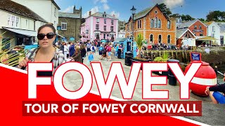 FOWEY CORNWALL  Walking tour through Fowey Town Centre in South Cornwall UK  Filmed in 4K [upl. by Sudhir]