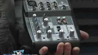 BEHRINGER Xenyx 502 Mixer Demo [upl. by Nolram]