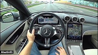 2022 Mercedes C Class C200  POV Test Drive Review By Alaatin61 [upl. by Attenev]