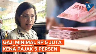 Sri Mulyani Umumkan Kebijakan Baru Simak Ketentuan Gaji yang Kena Pajak [upl. by Jennica855]