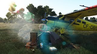 Bush Trip from Byron Bay to Murwillumbah Australia with the DHC2 Beaver in Flight Simulator [upl. by Pantin]