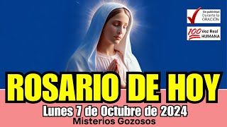 ROSARIO DE HOY Lunes 7 de OCTUBRE GOZOSOS Guía Completa para Rezar el Rosario [upl. by Cornela]