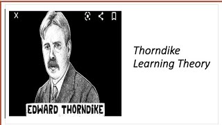 Thorndikes law of learningTrial and Error TheoryLaw of effect [upl. by Uolymme]